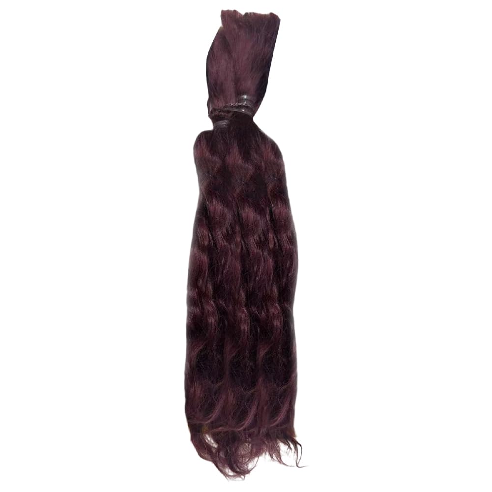 PH PandaHall Mohair Hair Wig Artificial Long Curly Hair Figurine Wigs Faux Hairs Extensions Accessories, 9 Inch Long, Black