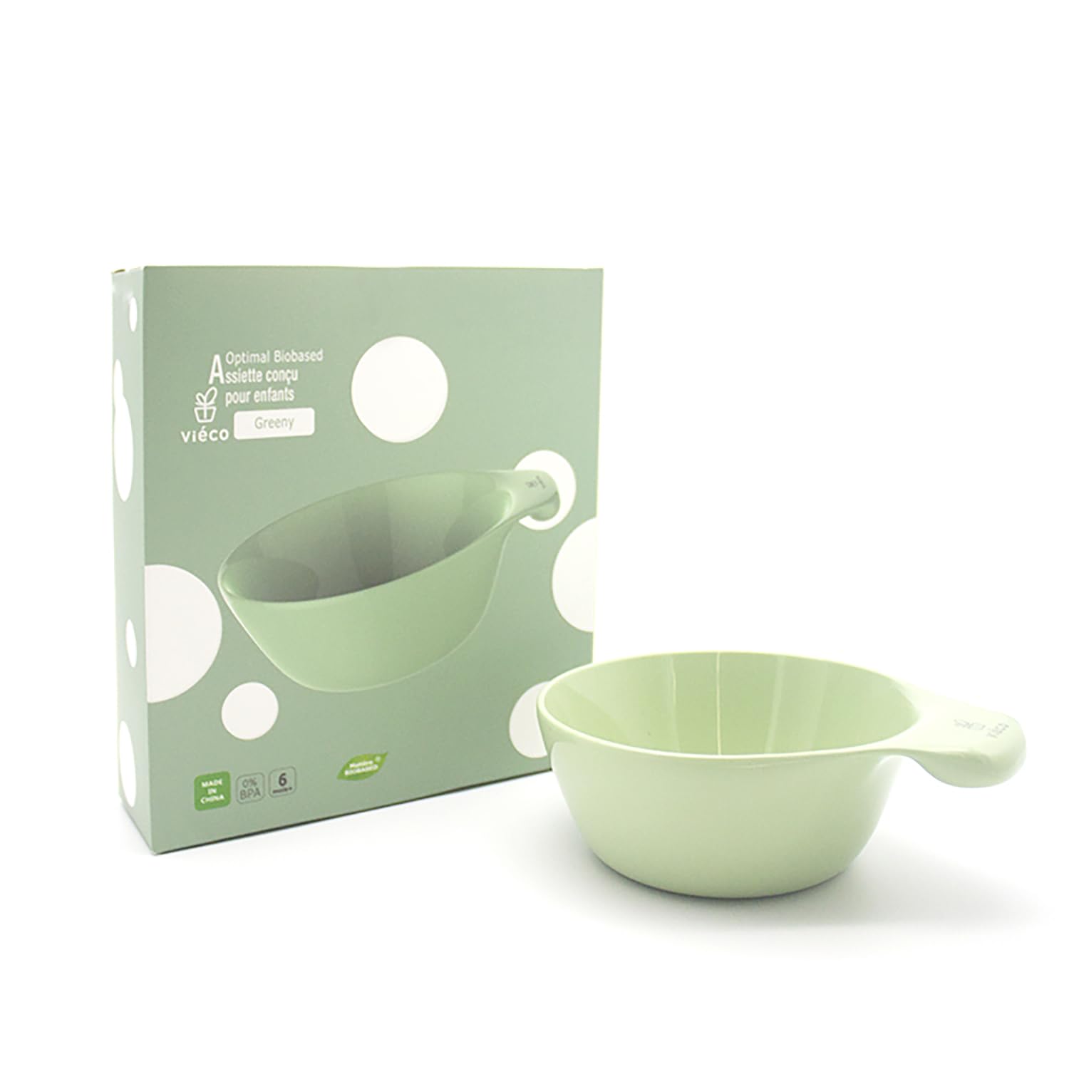 Children's Plant Bowl - Eco-Friendly Biodegradable Kids' Bowl - BPA-Free - Safe and Durable for Mealtime - Green