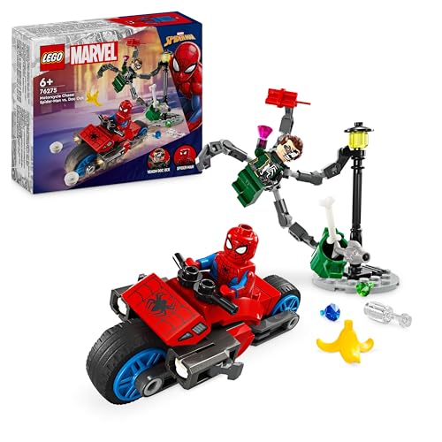 Lego Marvel Superheroes Motorcycle Chase: Spider-Man vs. Doc Ock Set 76275