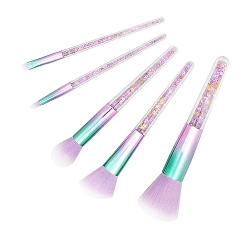 Miniatura 8 de Beavorty Juego de 5 pinceles de polvo pincel de maquillaje en polvo pincel mineral brochas de maquillaje cosmético para la cara pinceles maquillaje