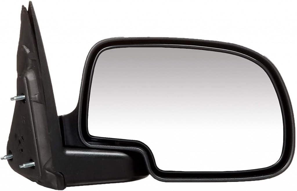 For Chevy Silverado 1500 HD 2001-2006 Door Mirror Driver and Passenger Side | Pair | Manual | Non-Heated | Textured | w/Chrome Cover Folding | GM1320208, GM1321208 | 25876714, 25876714-PFM, 15037958