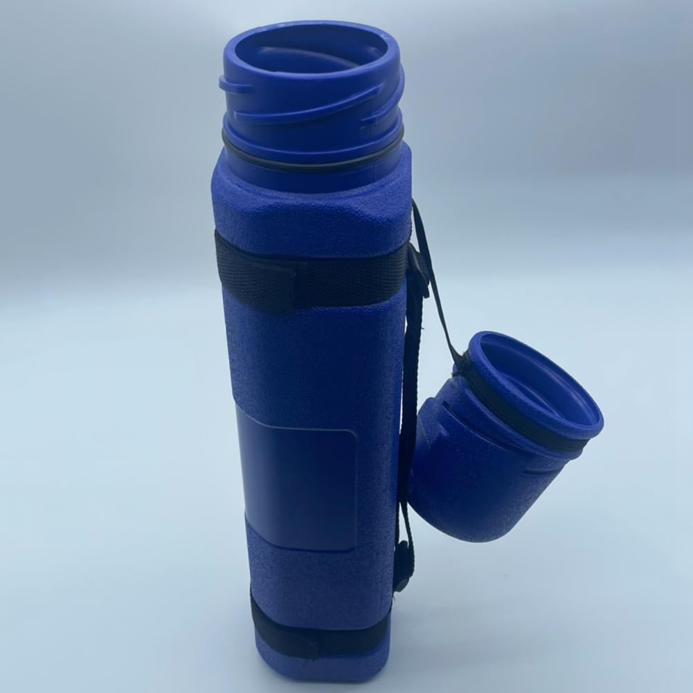 Kqcibz 1 Piece Welding Weld Electrode Rod Storage Tube Container Hold Cannister with Straps, Blue