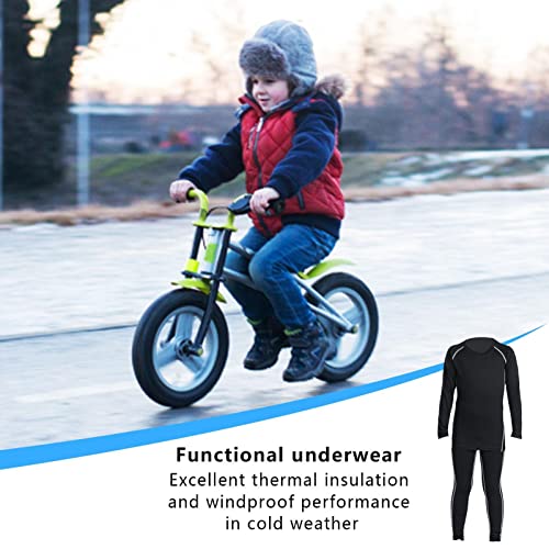 Roupa interior térmica para crianças - Conjunto de roupa interior térmica para crianças | Conjunto d