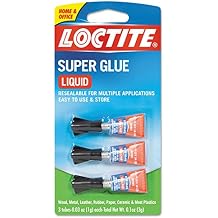 Loctite Super Glue, 0.11 Oz, Dries Clear, 3/Pack