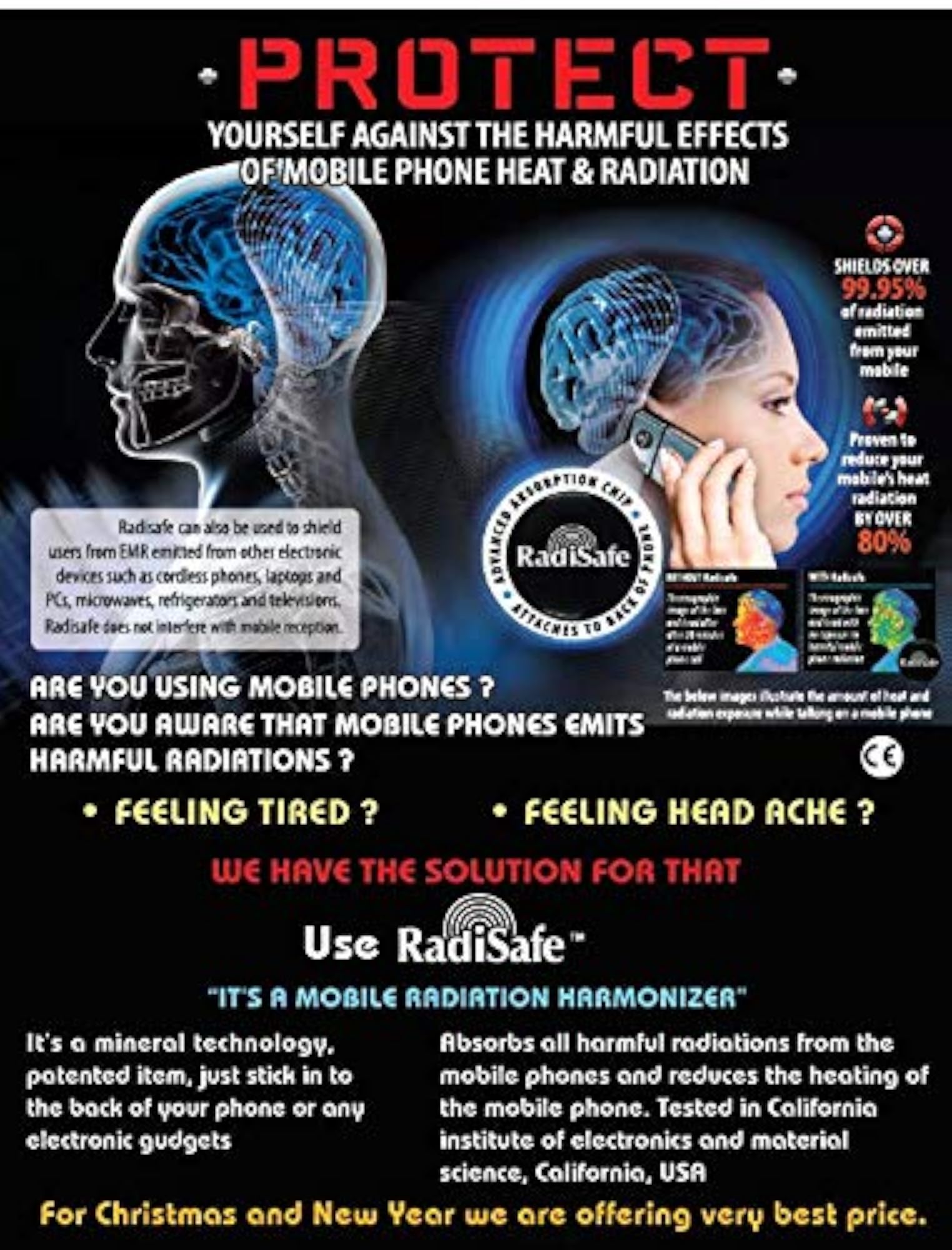 Original Mobile Cell Phone Anti Chip, Patch Sticker Set