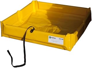 Enpac 5644-YE-F Folding Duck Pond Mini-Berm Containment, 60 Gallon Spill Capacity, 48