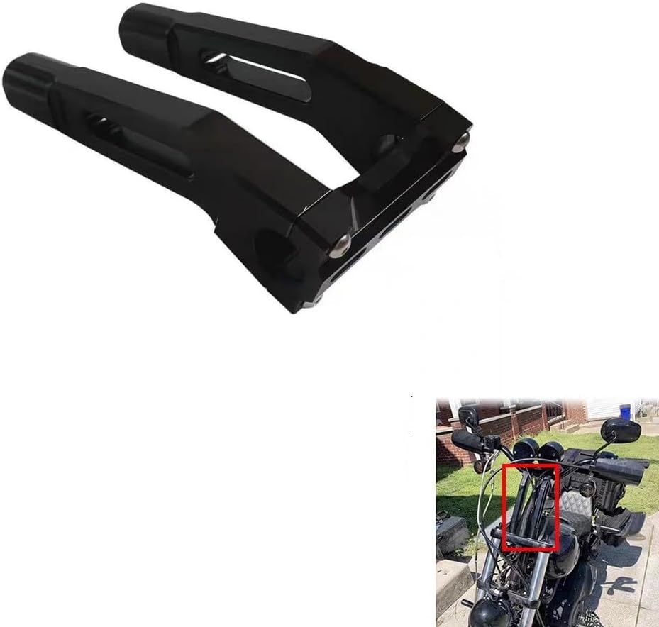 10" Height 1 inch & 1.25 inch Size Adjustable Handlebar Riser Clamp Pullback Fit For Harley Dyna Fat Bob Street Bob Low Rider Touring Electra Glide Fat boy