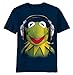 Kermit the Frog Men's Kermy Blastin T-Shirt, Navy, XX-Large