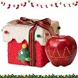 Scatole di caramelle di Natale, contenitore vuoto indurito, contenitori per biscotti di Natale, per cioccolato, snack, biglietti di pan di, decorazioni per la casa e feste