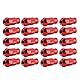 Akozon M12 Lug Nuts, Radmuttern Kappen Radschraube M12x1,25 Kegelbund Rote Felgen Muttern Mg Zr Autoreifenschraube Rennradmutter (Rot)