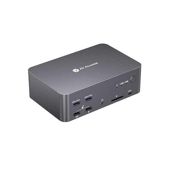 AV Access KVM-Switch 2-PC 3-Monitor 8K 1G-Ethernet 4K 165Hz - Dettaglio