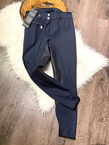 Pantalon d'équitation Cavallo femme bleu foncé grip intégral