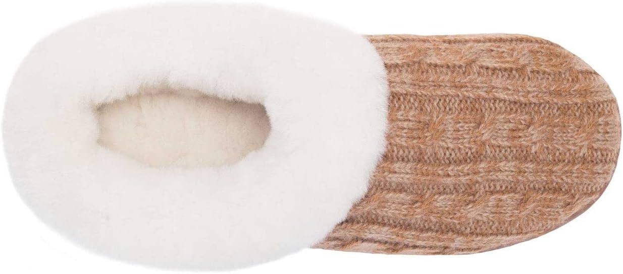 Cloud Nine Sheepskin Women's Crochet Clog - Cozy Slip-On with Plush Sheepskin Lining, Cushioned Comfort & Indoor/Outdoor Wear