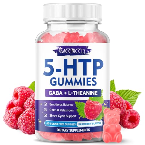 5-HTP Gummies 300mg 5-HTP Supplement with 200mg L-Theanine & 50mg GABA