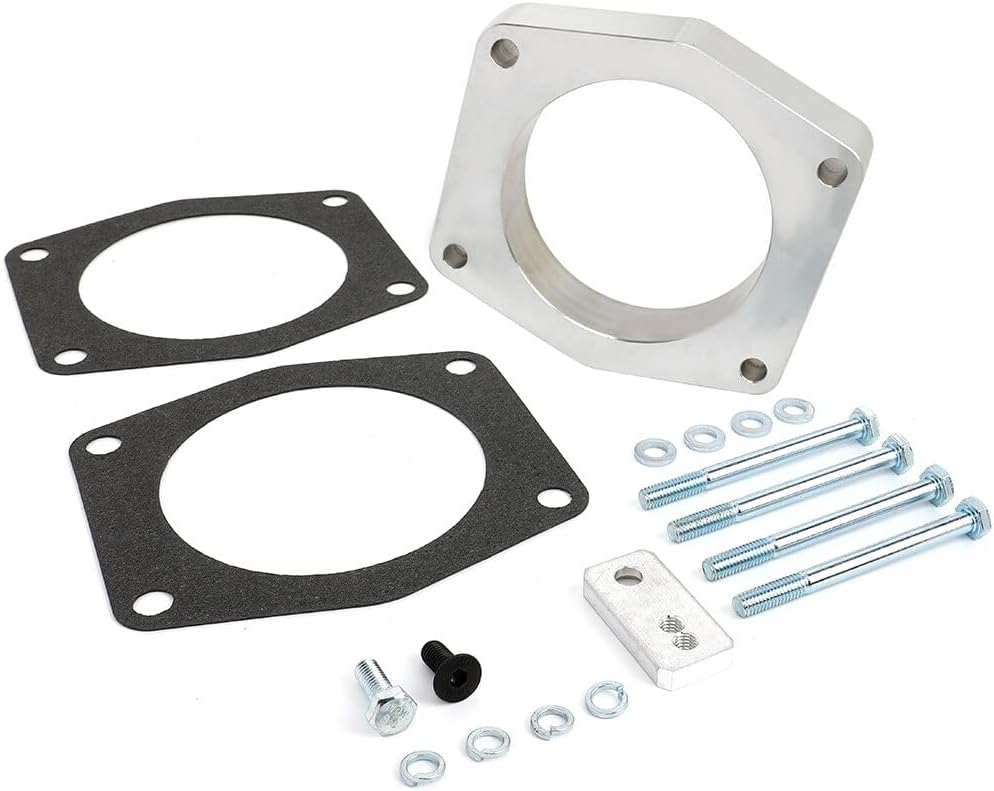NEW Throttle body Spacer with high performance fit for Cadillac Escalade/Escalade ESV 6.2L, for Chevry Avalanche/Colorado 5.3L, for Chevry Silverado 1500/2500/ 3500