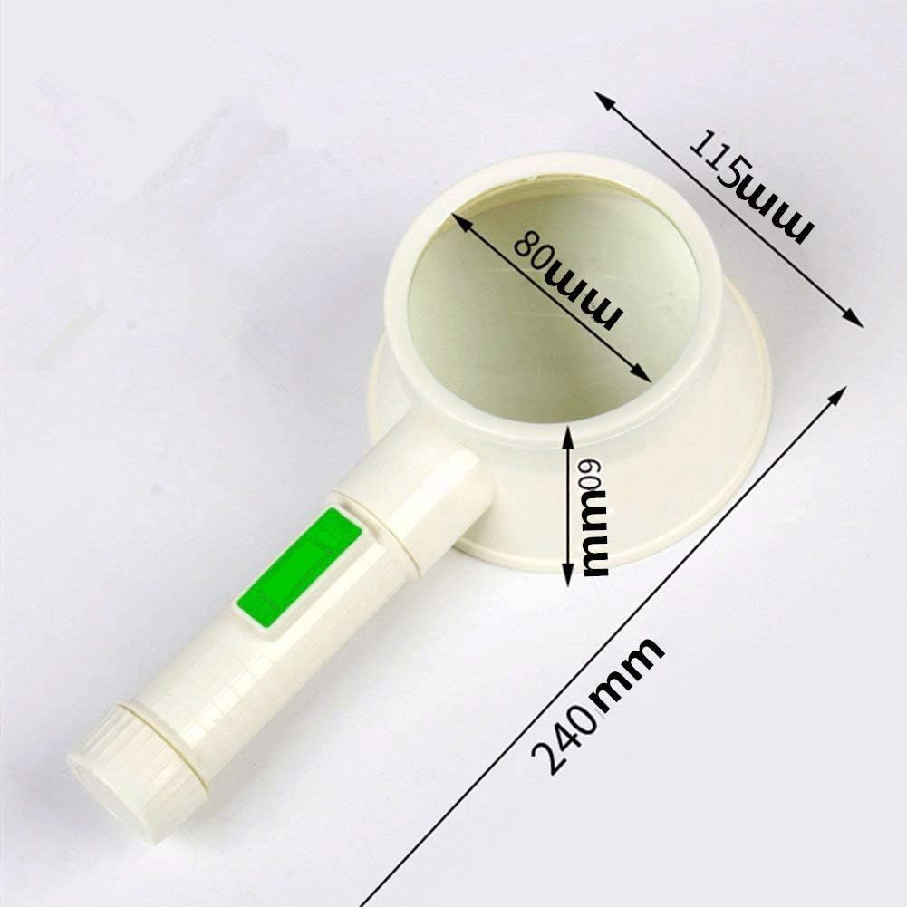 Magnifying - Glass with Light, 3X Handheld Large Illuminated Lighted Magnifier for Macular Degeneration, Seniors Reading, Inspection image 2