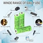 1.2v AA Taille 900mAh NIMH Batterie Manor House,Double une batterie solaire rechargeable pour les lumières solaires extérieures, lumière de poste, souris sans fil, alarme(12 Nombres)