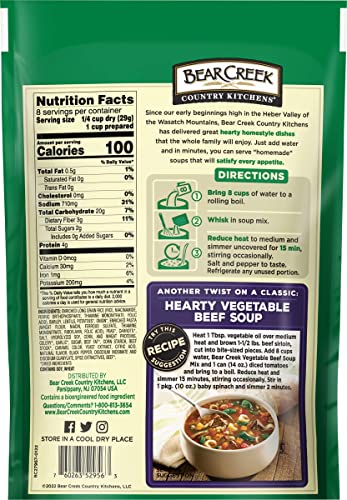 Image of Bear Creek Soup Mixes, Vegetable Beef, 8.1 Ounce (Pack of 2)