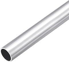 DMiotech 6063 Aluminum Round Tube (Outer Diameter 22mm x Inner Diameter 19mm) 300mm Industrial Metal Pipe for Mechanical Picture Frame Building DIY Projects
