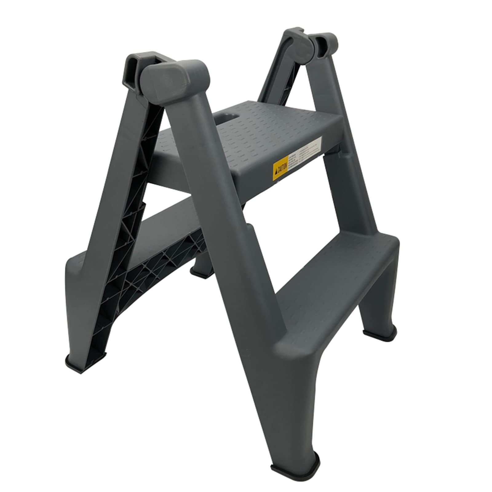 Taburete plegable de 2 escalones con peldaños maxiseguros y base estable