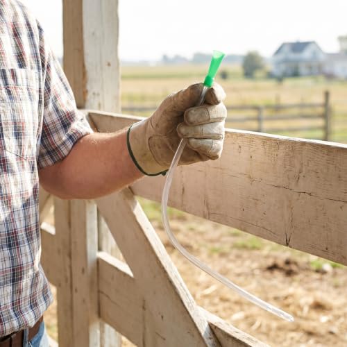 GAROZATION 10 Szt. Elastyczna Rurka Do Karmienia Jagniąt Plastikowa Rurka Do Pojenia i Karmienia Owiec Cieląt i Szczeniąt Małych Zwierząt