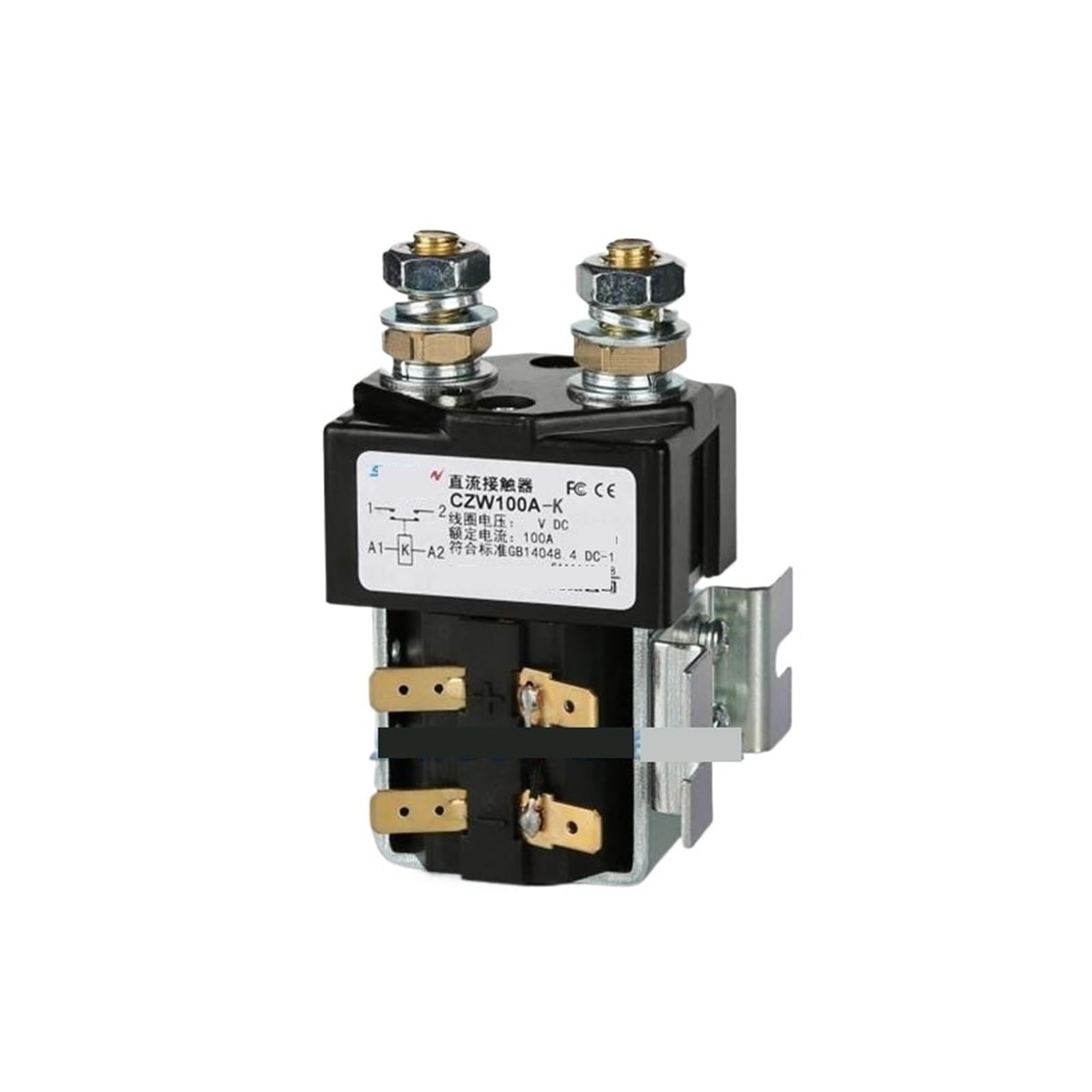 Contacteur CC bi-stable CZW100A-K 100A pour économie d'énergie en 48VDC