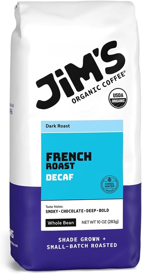 French Roast Decaf, Dark Roast, Whole Bean, 11 ounce