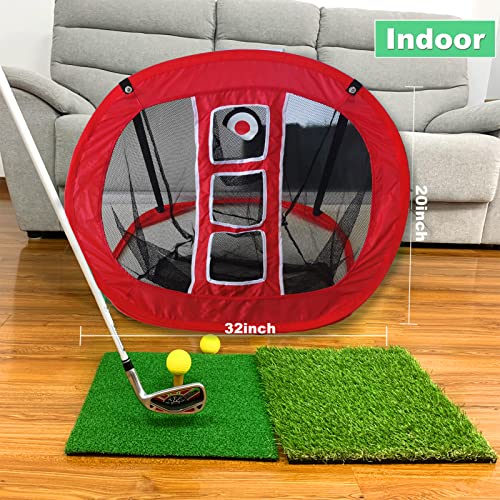 Golf Übungsnetz Geeorzo Chipping Netz Pop Up für Garten und Indoor
