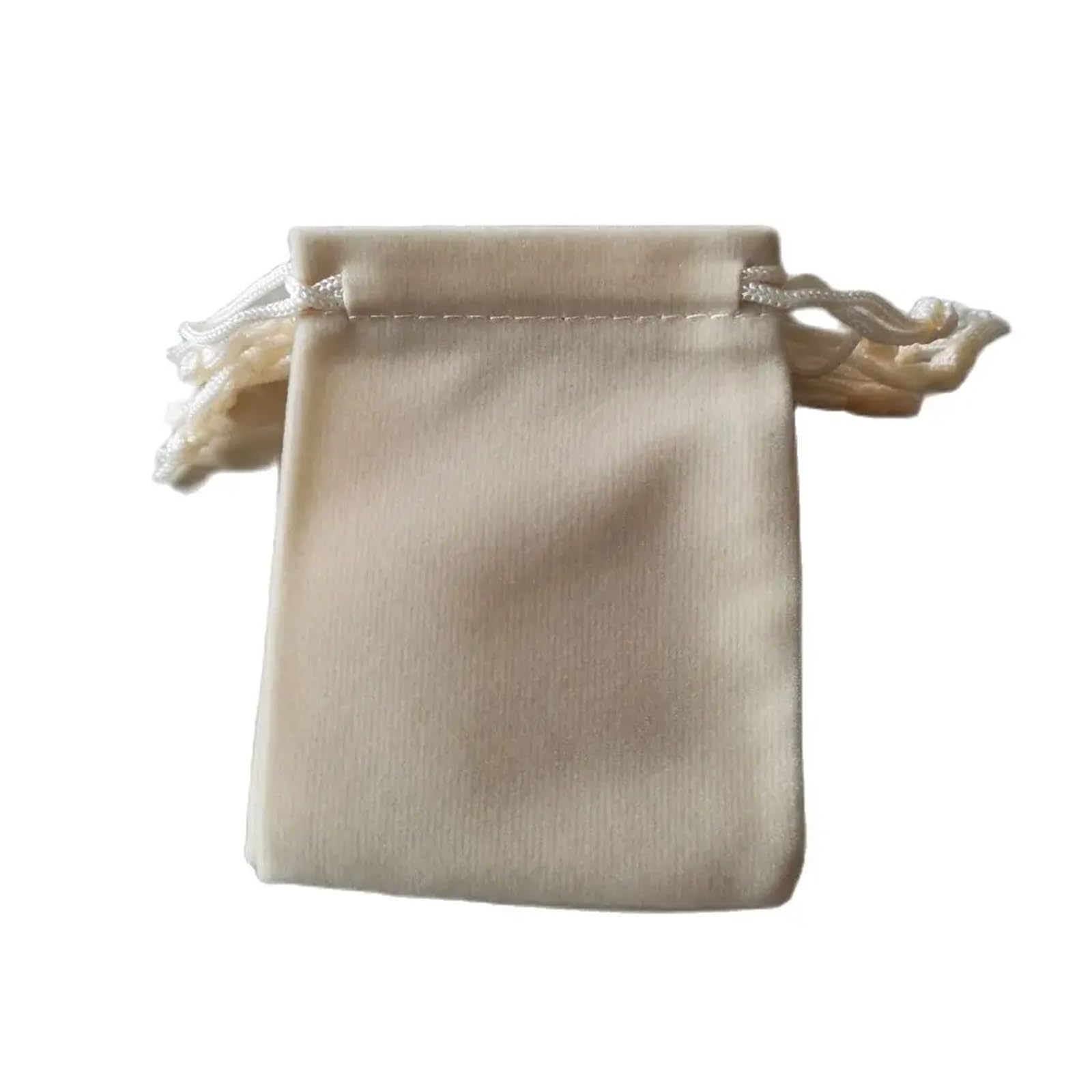 SHENJMAI Velvet Jewelry Pouches 100Pcs/Lot 5x7cm 7x9cm 9x12cm Drawstrings Velvet Bags Jewelry Packaging Pouches Wedding(Beige,7x9cm)