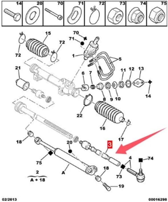 2PCS Inner Tie Rod End Ball FIT for XL20 520 Joint Accessories