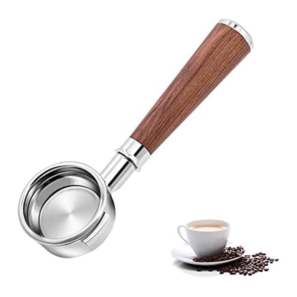 CTRLZS 1 Piece 58mm Coffee Bottomless Portafilter Parts Accessories For E61/Expobar E61/ E61ECM,304 Food Stainless Steel Coffee Espresso