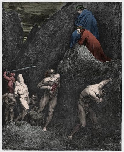 Peintures de Gustave Doré Fomenteurs de discorde, impression d'art 60x90cm