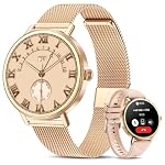 IOWODO – IOWODO Smartwatch Damen mit Telefonfunktion, 1,26 Zoll HD To