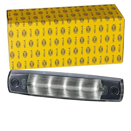 HELLA 2JA 343 660-101 Innerbelysning - Mini ThinLED - LED - 12V - LED - inbyggnad - Lyktglasfärg: glasklar - LED-färg: vit