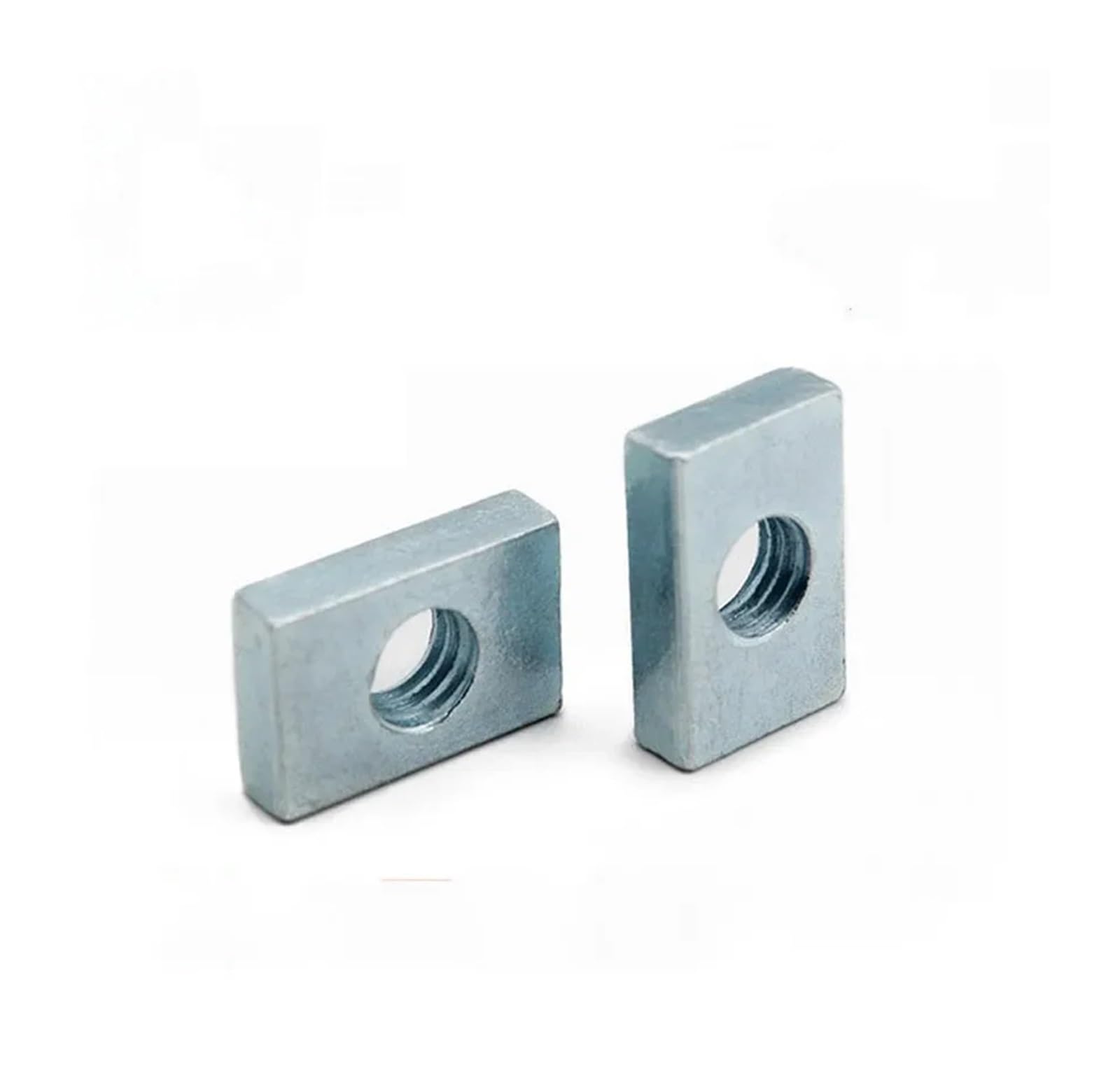 Rectangular Nut M5 M6 M8 GB39 Aluminum Profile Accessory Slider Block Rectangular Nuts Thin Carbon Steel Countersunk Nut 100pcs(M6x14x4)