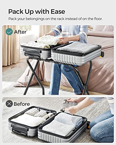 image for SONGMICS Luggage Rack, Pack of 2, Luggage Racks for Guest Room, Suitca