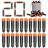 Refill Darts 20PCS Bullets Compatible with Nerf Ultra Series with Storage Bag (Black)