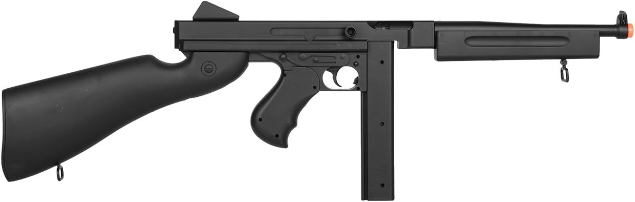 Well D98 M1A1 WW2 SMG AEG Airsoft Gun ( (ALL BLACK)