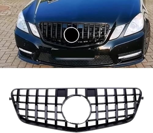 Coche Rejillas Frontales de Radiador para Mercedes Benz E-Klasse W212 2009 2010 2011 2012 Rejilla Frontal Parrilla Calandra Delantera Cubierta Malla Parachoque