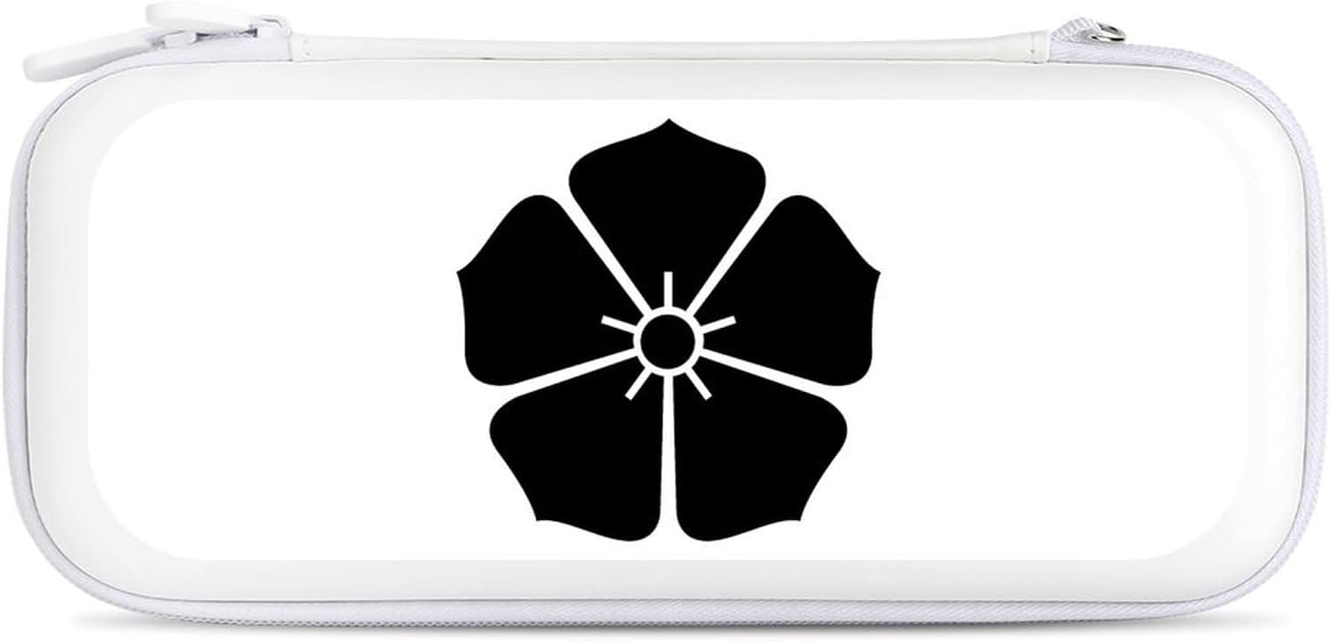 Switchケース 戦国武将 桔梗 明智光秀 家紋 Switchカバー 両面印刷 スイッチカバー 収納バッグ 保護カバー ゲーム機収