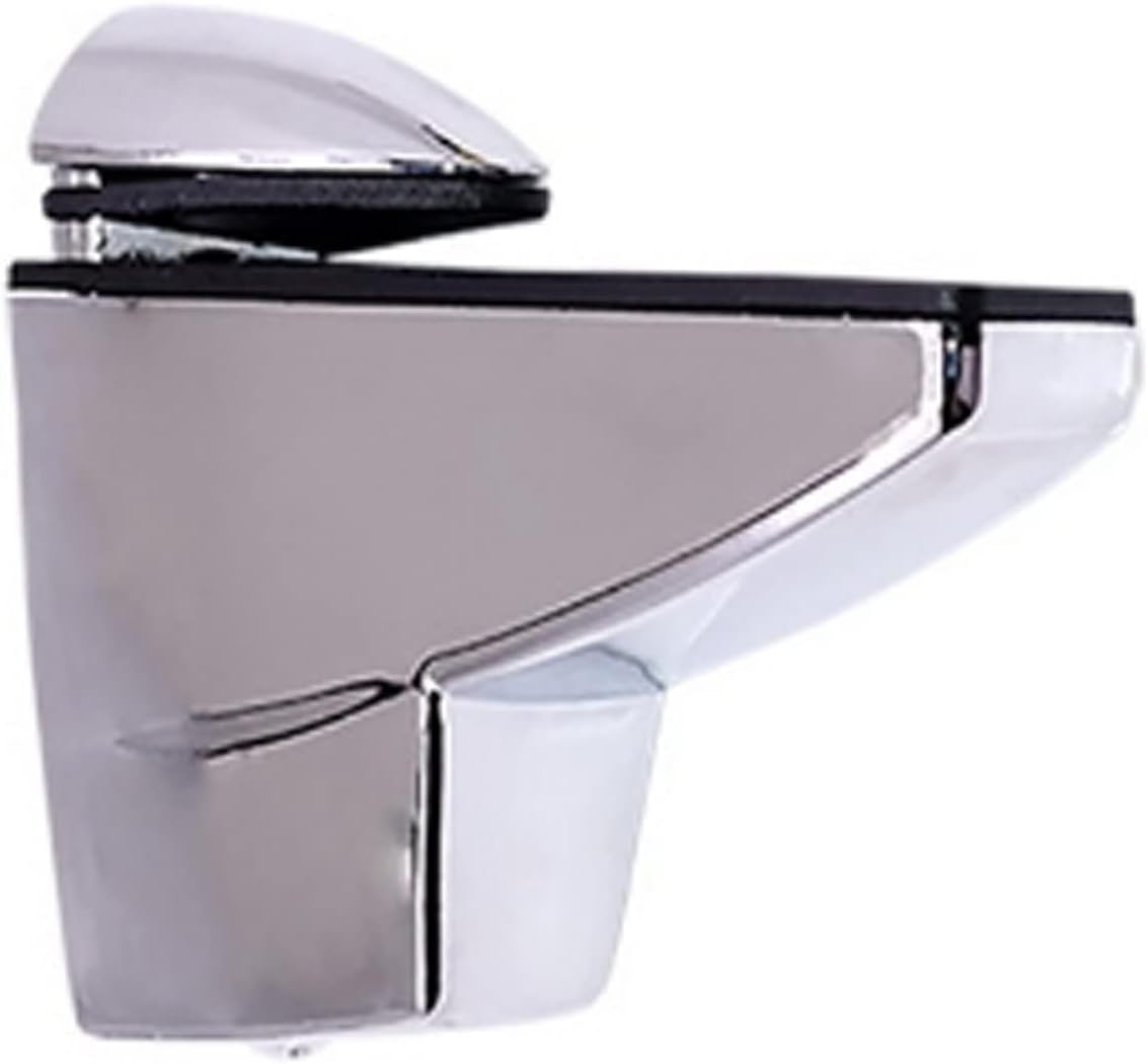 XVL 15.5-Inch Bathroom Glass Shelf, Chrome 2 Pieces GS3004BL-2