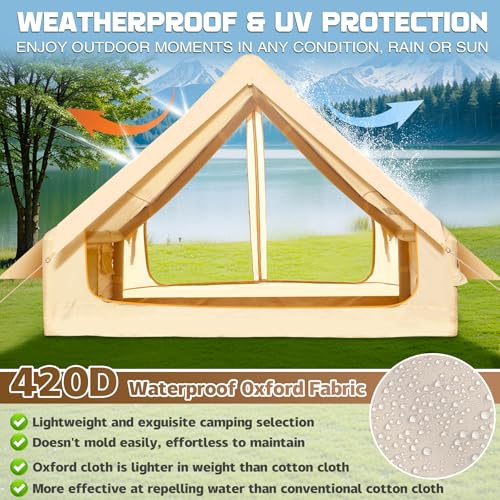 Carpa Inflable para Camping, 4 Personas, Beige miniatura 4
