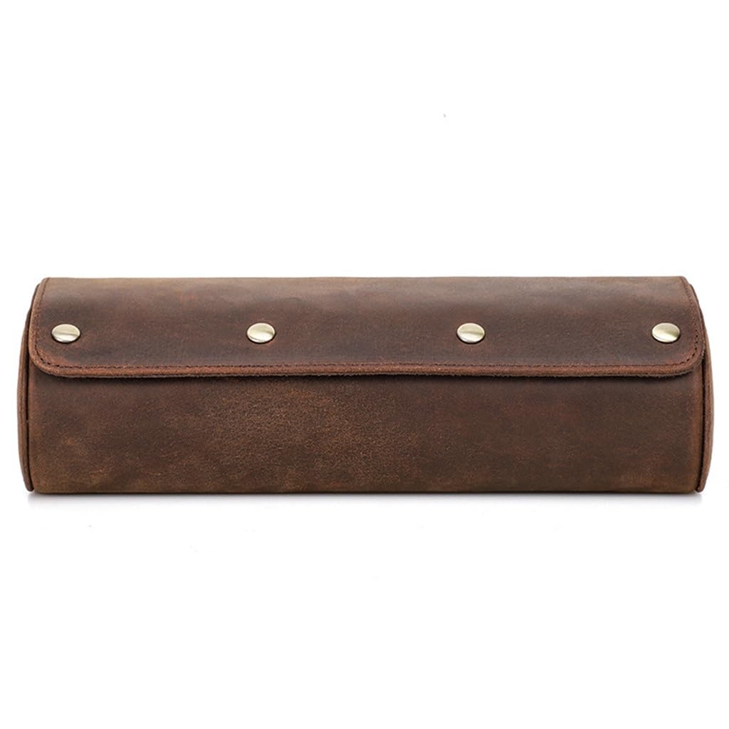 Boîte de rangement de montre ovale en cuir pour éviter les rayures