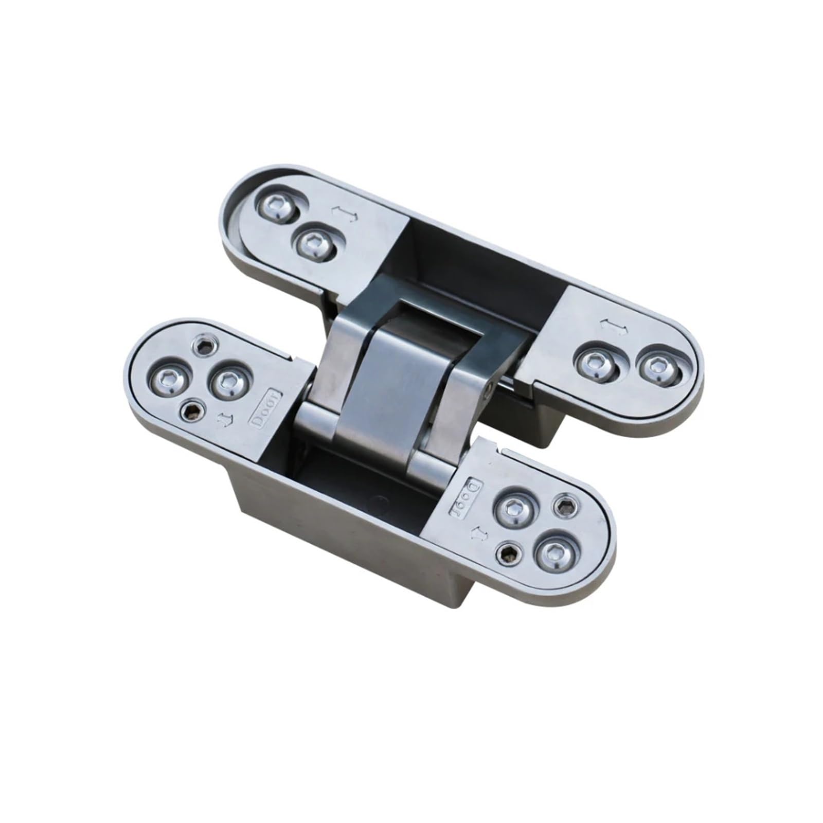 YMUGUEGH Wood door invisible hinge adjust concealed 180 degree stainless steel hidden mute hinge