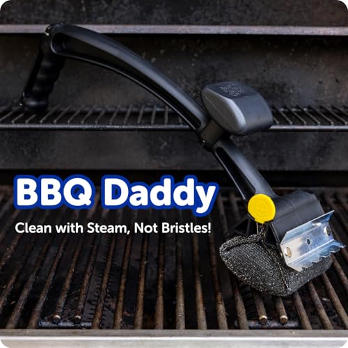 Scrub Daddy BBQ Daddy - Grill-Reinigungsbürste mit Schaber & Flaschenöffner, BBQ Bürste für Grillrost, Grillbürste Ohne Borsten mit FlexTexture, Grillreinigungsbürsten, Hightech-Reinigungszubehör