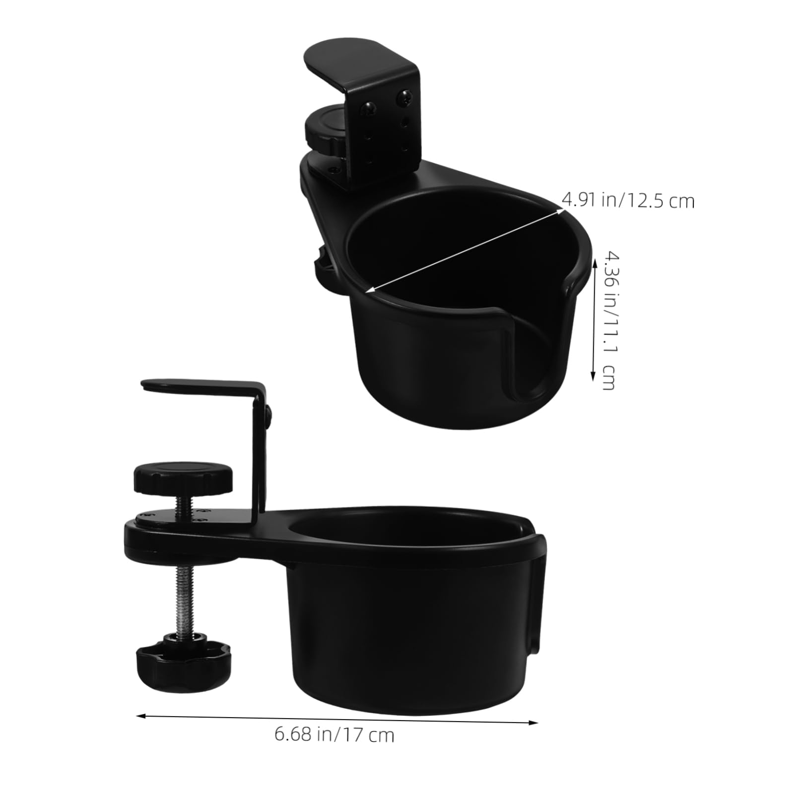 OUNONA 4piezas Soporte De Bebida Para Mesa Clip Giratorio Portavasos Para Hogar y Oficina Compatible Diferentes De Tazas y Botellas