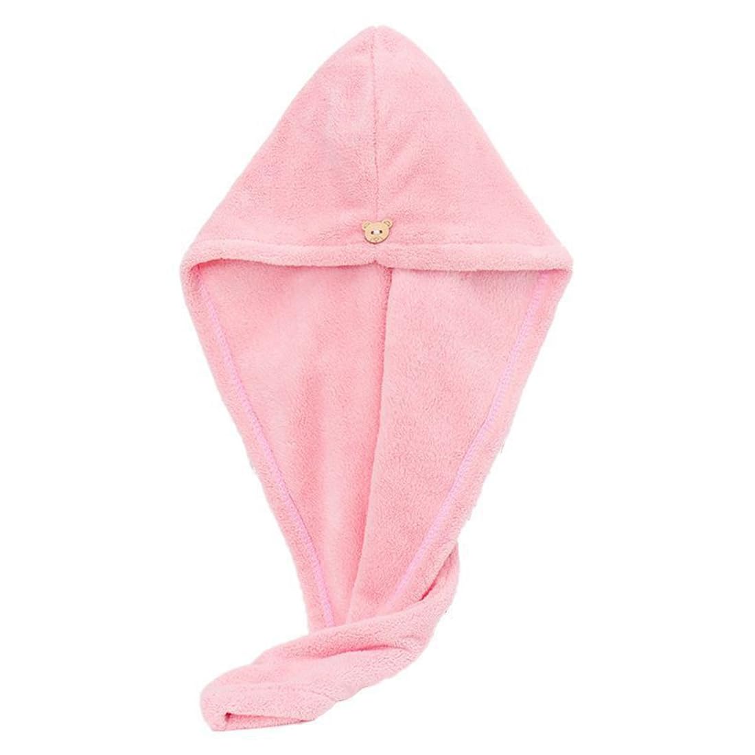 Asciugamano a Turbante per Asciugare i Capelli, in Microfibra, Super Assorbente, Ad Asciugatura Rapida, Morbido, Anti-Crespo