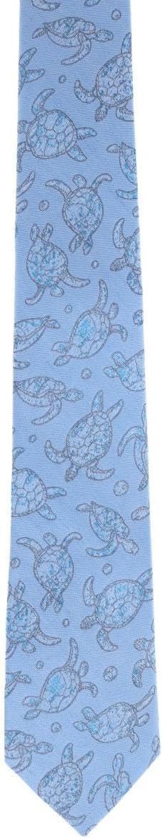Trafalgar Men's Morla The Wise Sea Turtle Linen Blend Novelty Necktie