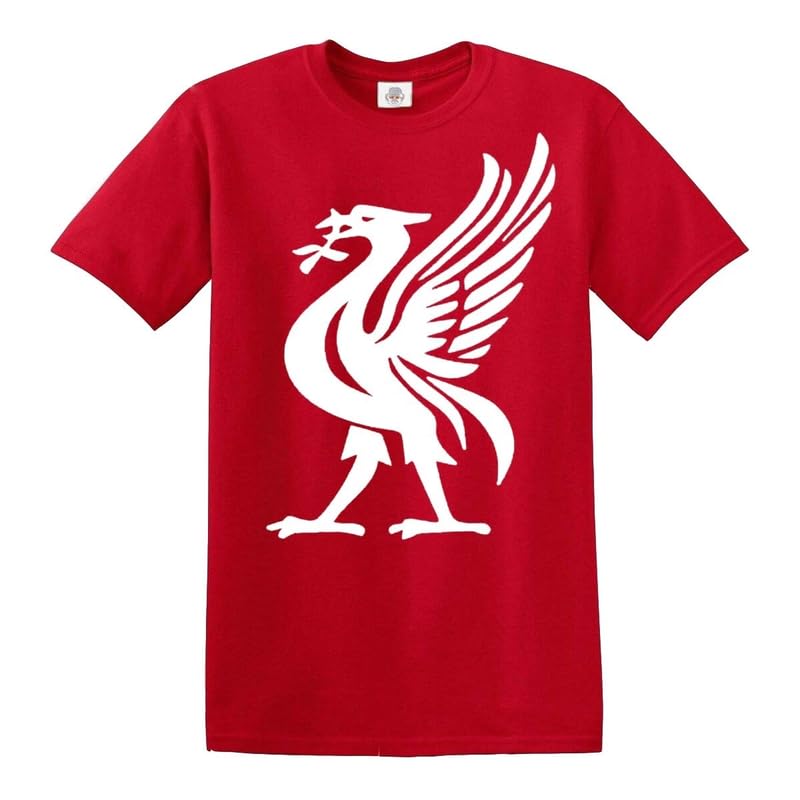 Darkwear Liver Bird Sports Logo LIVERPUDLIAN Fan Football Men Supporter Gift T-Shirt(RED, M)