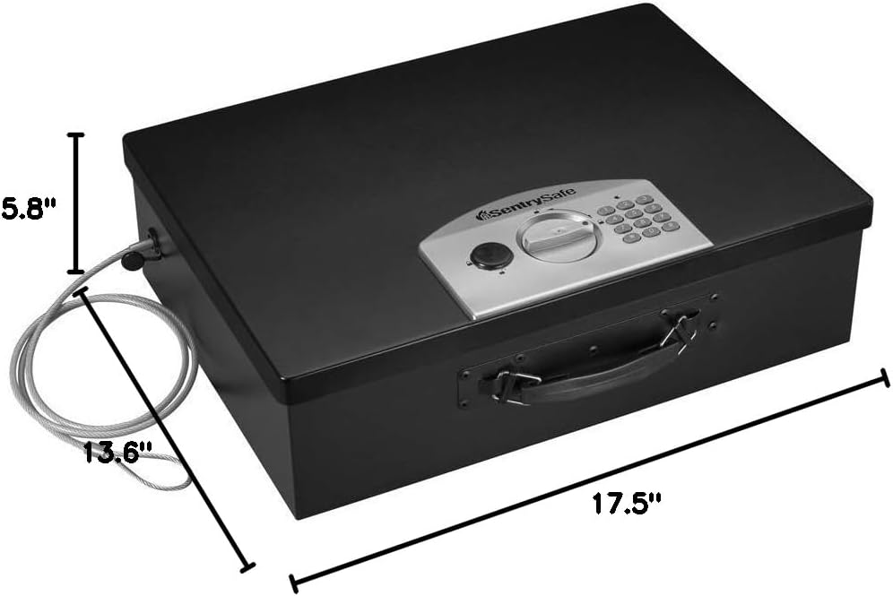 SentrySafe PL048E Electronic Security Box, 0.5 Cubic Feet, Black (Pack of 4)
